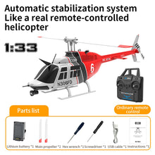 Load image into Gallery viewer, C138 RC Helicopter 2.4G 6CH 6-Axis Gyro Altitude Hold 1/33 Remote Control Plane Ready to Fly RTF(RED-White)
