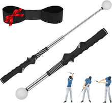 Load image into Gallery viewer, FODESAN Retractable Left-Handed Golf Swing Training Aid: Portable Grip Trainer with Click Feedback Sound – Ideal for Left-Handed Players, Muscle Training, for Beginners &amp; Enthusiasts
