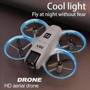 Drone With Dual Cameras, Electrically Adjustable 180 Degrees, LED Lights, Propeller Safety Protection, Intelligent Obstacle Avoidance, Headless Mode