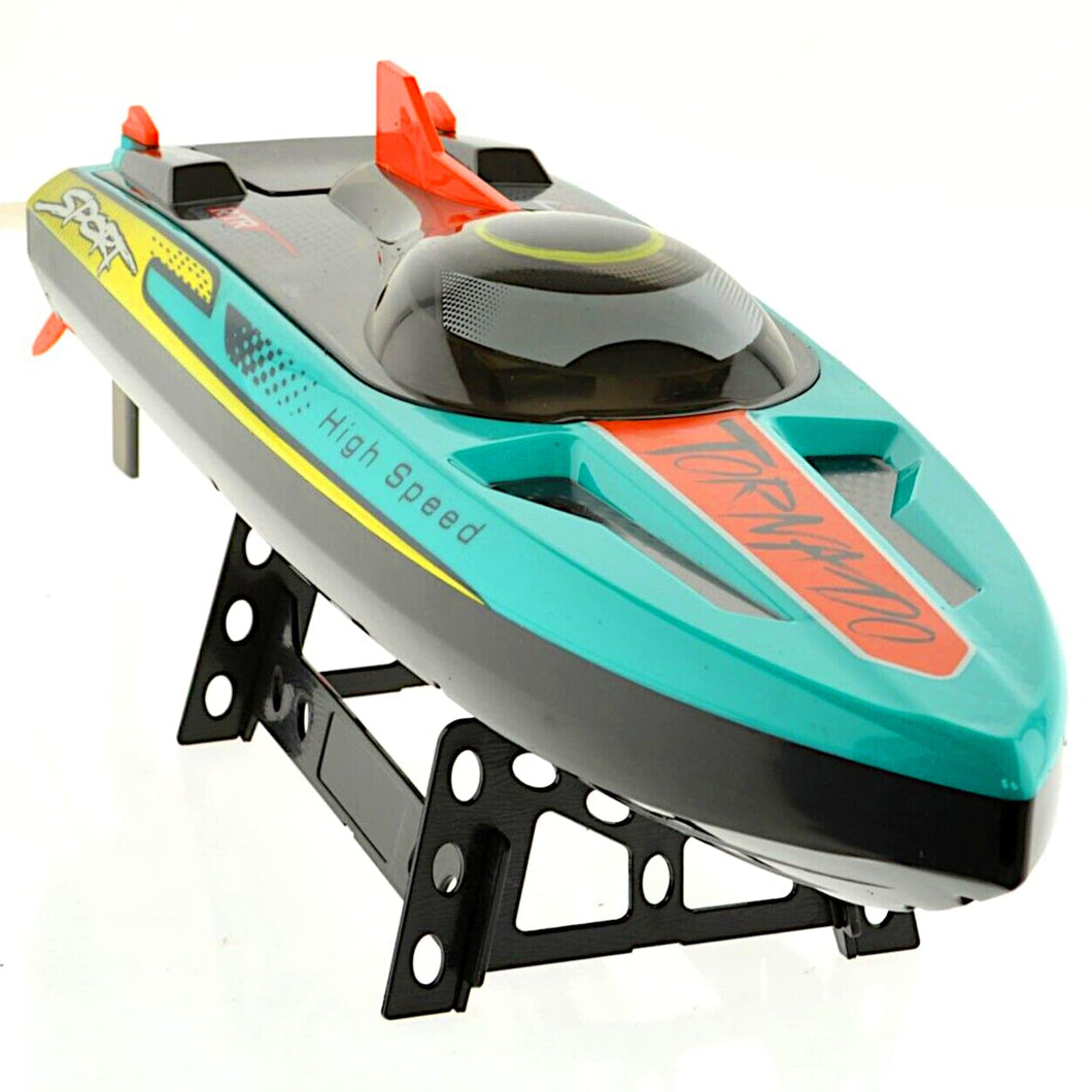 Tornado High Speed RC Boat, Brushless Motor 40+mph Sport Racing Yacht, ABS ESC Servo RTR Deep-V Racer Watercraft
