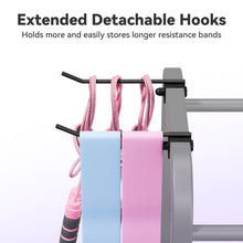 Load image into Gallery viewer, Josmimic 3-Tier Heavy-Duty Home Gym Storage Rack with Hooks and Smooth Wheels for Workout Gear
