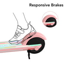 Load image into Gallery viewer, New Upgraded Electric Scooter for Kids Ages 6-12, Foldable Kids Electric Scooter w/Maximum Weight Capacity 110 lbs, Pink.
