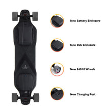 Load image into Gallery viewer, Electric Longboard Skateboard with Protective Gear, Suitable for Adults &amp; Teens Beginners, 5.2Ah/187Wh Battery, 11 to 12.5 Miles Range
