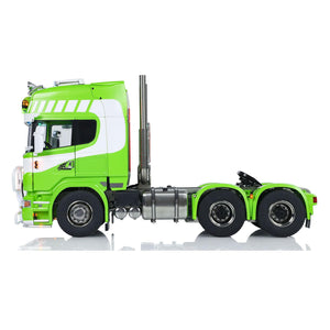 6x6 Metal Chassis 1/14 RC Tractor Truck R620 Smoking Unit RTR Model Air 3-Speed Transmission Suspension Construction Vehicle