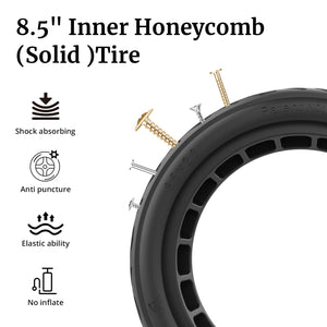 Ultra Electric Scooter, 8.5" Honeycomb Tire, Max 13 Mile and 15.5 Mph 300W Motor, Bright Headlight (Pink)