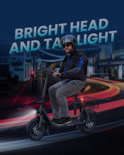 Load image into Gallery viewer, Electric Scooter with Seat, 450W Powerful Motor up to 20 Miles Range, Foldable Max Speed 15.5Mph, Commuter Electric Scooter with Basket
