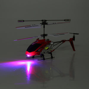 Remote Control Helicopter, S107/S107G RC Helicopter for Kids and Adults, 3 Channel Mini Helicopter with Gyro for Boys and Girls (Red)