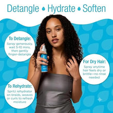 Load image into Gallery viewer, Naturaz Curly Hair Detangler Spray – Leave-In Conditioner Spray for Kids to Adults – Natural, Vegan – Softens Dry, Brittle, Damaged Curly and Coily Hair – Paraben, Silicone, Soy &amp; Nut Free – 8 fl oz
