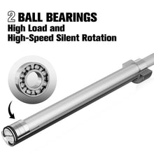 Load image into Gallery viewer, RitFit Elite 7ft Olympic Barbell, Robust 45lb Barbell for Weightlifting and Powerlifting, Superior Olympic Bar with Exceptional 500lbs Load Capacity, Weight Bar for 2” Standard Plates Sliver/White
