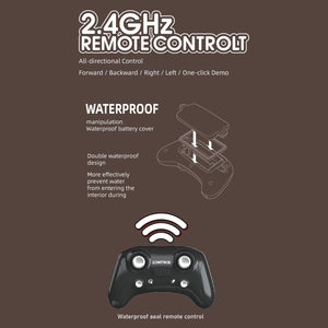 RC Boat for Kids, Hippo Remote Control Boat for Lake River & Pool, 2.4GHz Simulation Hippopotamus Head Electric Boat Spoof Toy