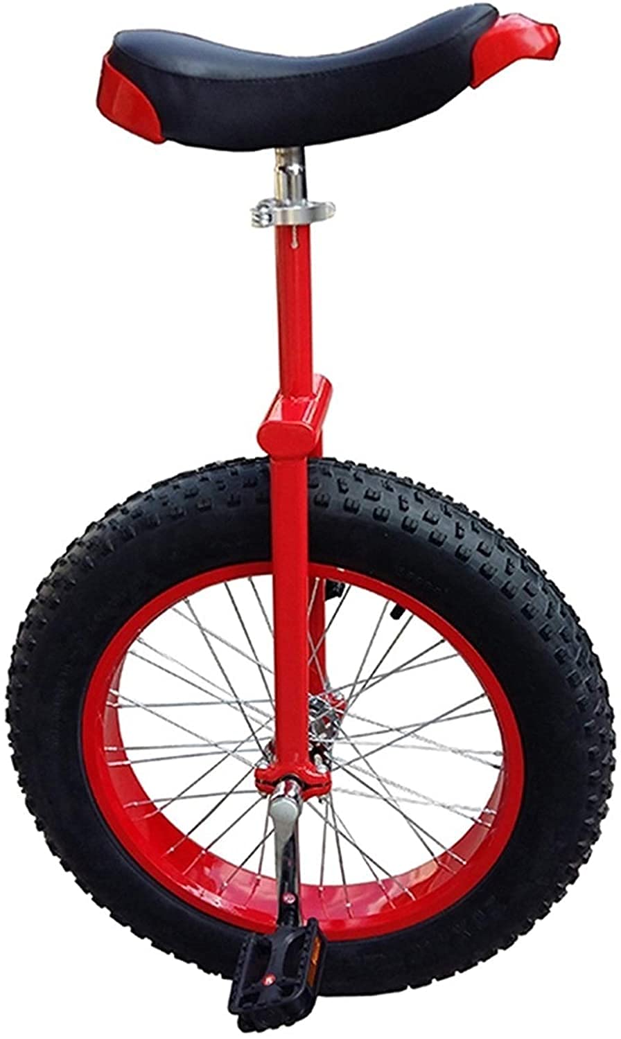 Adults Unicycle for Tall People/Big Kids/Mom/Dad, 20/24 Inch Wheel Unicycle with Alloy Rim Extra Thick Tire, Load 150kg/330Lbs (Size : 24inch)