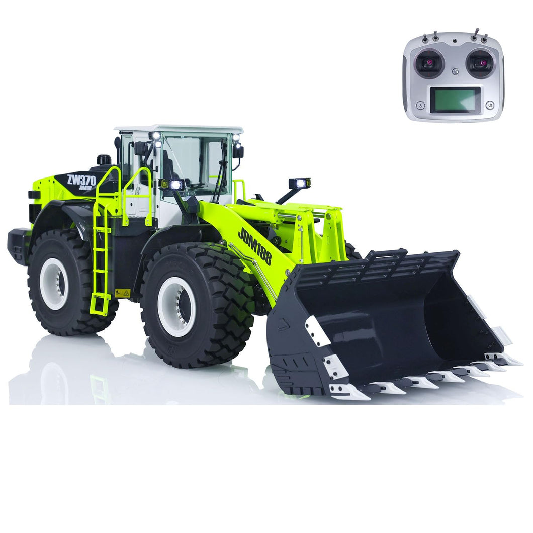 JDM 1/14 RC Hydraulic Loader Metal JDM-198 for ZW370 Assembled Remote Control Construction Vehicle