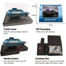 Load image into Gallery viewer, 6 Channels Mini RC Submarine Toy (Blue)
