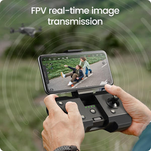 Foldable FPV Drone with 1080P WiFi Camera for Adult Beginners and Kids; Voice Gesture Control RC Quadcopter
