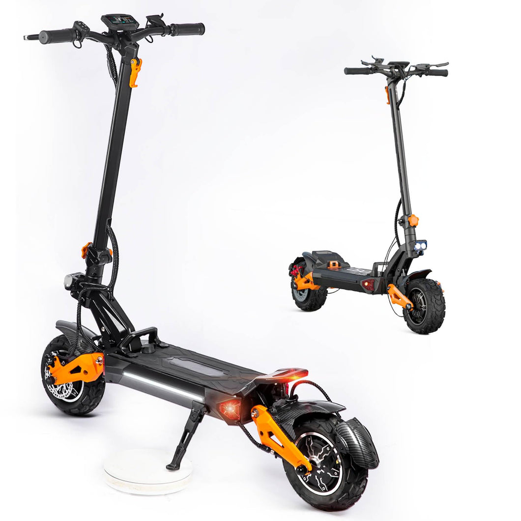 Electric Scooter for Adults - 6000W Dual Motor Offroad Electric Scooter Up to 52MPH, Range to 60+ Miles, 11 inch Tubeless Tires