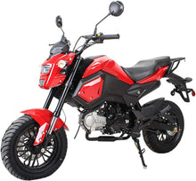 Load image into Gallery viewer, 125cc Scooter Adult Motorcycle VADER 125 Gas Dual Sports Motorcycle Dirt Motorcycle Street Bike Motorcycle Bike (Red)
