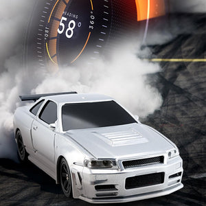 RC Electric Mini Racing Drift Car Model 1:43 Scale 2.4G Full Scale Linkage Light Set Max Speed 15km/h Indoor Mini RC Toys
