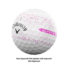 Load image into Gallery viewer, Callaway Golf Supersoft Golf Balls (2023 Version, Pink Splatter)
