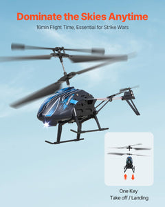 RC Helicopter, 2.4GHz Flying Remote Control Helicopter, 3.5 Channel RC Airplane for Kid, 16 Mins Flight Time, Altitude Hold, One-Key Takeoff/Landing