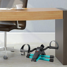 Load image into Gallery viewer, Folding Pedal Exerciser, Mini Exercise Bike Under Desk Bike Foot Pedal Exerciser - Green
