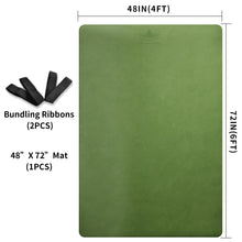 Load image into Gallery viewer, Hatha Yoga Large TPE Yoga Mat 6'x4'x1/2" Extra Thick Non-Slip Exercise Mat - for Yoga Pilates &amp; Home Gym Workouts(Green)
