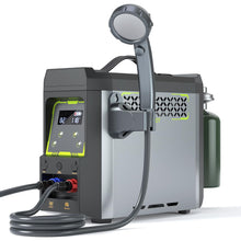 Load image into Gallery viewer, Jocoevol Portable Water Heater, Propane Water Heater with Shower Pump, Max 100 Mins 3s Instant Hot 20,000 BTU, 4000mAh Rechargeable Built-in Battery for Outdoor Cleaning, Camping, Hunting, Hiking
