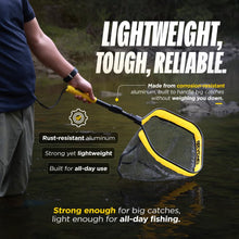 Load image into Gallery viewer, Beyond Braid Floating Fishing Net with Handle – Folding Fishing Net for Easy Storage – Telescopic Landing Net for Bass, Trout, Kayak &amp; Boat Fishing – Durable, Lightweight &amp; Fish Friendly
