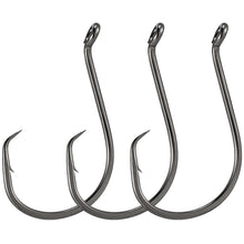 Load image into Gallery viewer, Dr.Fish 100 Pack Octopus Circle Hooks, Saltwater &amp; Freshwater Fishing Hooks, #8-#10/0, Offset, Catfish, Tuna, Striper, Snapper, Bass Fishing 10/0
