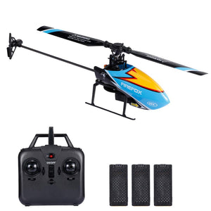 RC Helicopter for Adults and Kids, 4 Channel 2.4Ghz Remote Control Helicopter with 6-Axis Gyro, RC Aircraft with Altitude Hold and 3 Batteries (Blue)