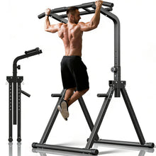 Load image into Gallery viewer, ZENOVA Pull Up Bar Dip Bar - Foldable with 400 LBS Weight Capacity
