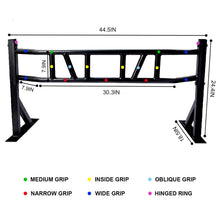 Load image into Gallery viewer, BDL Wall Mounted Pull-Up Bar, Multi Grip Pull Up Bar Station for Home Gym
