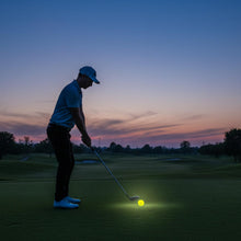 Load image into Gallery viewer, Volvik Vivid Twilight Glow in the Dark Golf Balls (Flashlight Combo Pack, Yellow)
