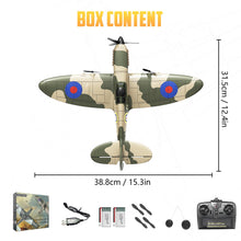 Load image into Gallery viewer, HAWK'S WORK 3 Channel RC Plane Spitfire Fighter, Remote Control Warbird Ready to Fly
