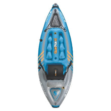 Load image into Gallery viewer, Sevylor QuickPak K1 1-Person Inflatable Kayak, Kayak Folds into Backpack with 5-Minute Setup, 21-Gauge PVC Construction; Hand Pump &amp; Paddle Included

