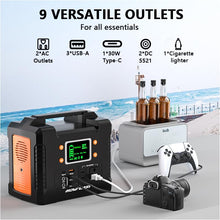 Load image into Gallery viewer, HOWEASY Portable Power Station 300W, 236Wh/64000mAh Solar Generator
