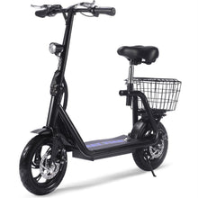 Load image into Gallery viewer, MotoTec Metro 36v 350w Lithium Electric Scooter Black
