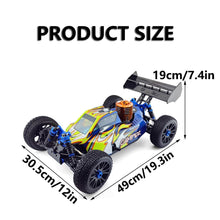 Load image into Gallery viewer, 1/8 4WD Off-Road RC Truck for Adult, 2.4G 26CXP Engine RC Vehicles, 94970 Nitro Gas Powered RC Car (Blue)

