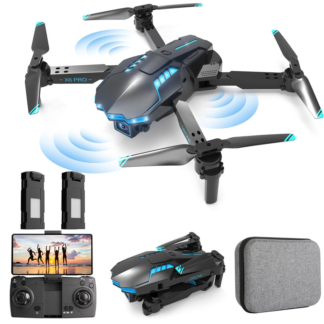 Drone with 1080P Camera for Kids and Adults | One Key Start/Altitude Hold Friendly for Beginners | FPV Foldable Drone/30 Mins Flight Time