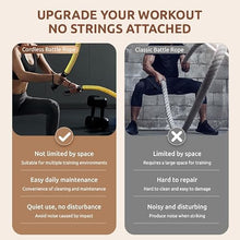 Load image into Gallery viewer, IPO 2026 Upgrade Weighted Ropeless Battle Ropes, Heavy Duty Portable Cordless Battle Ropes for Home Gym, home fitness workout Rope for Strength Building suitable Men &amp; Women (Yellow, Yellow Pro)
