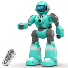 Load image into Gallery viewer, Robot Toys for Kids, Programmable Remote Control Robot with Magic Record Voice Function (Blue)
