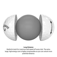 Load image into Gallery viewer, Callaway Golf Warbird Golf Balls (2023 Version, White, 24 Ball Pack), 1 Set
