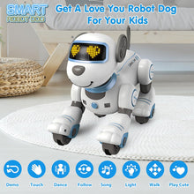 Load image into Gallery viewer, Remote Control Robot Dog Toy for Kids - Interactive Touch &amp; Follow 17 Functions Robot Dog Pet, Programmable Smart Walking
