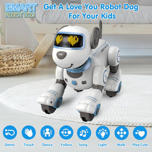 Remote Control Robot Dog Toy for Kids - Interactive Touch & Follow 17 Functions Robot Dog Pet, Programmable Smart Walking