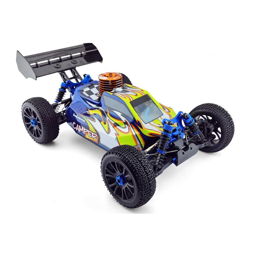 1/8 4WD Off-Road RC Truck for Adult, 2.4G 26CXP Engine RC Vehicles, 94970 Nitro Gas Powered RC Car (Blue)