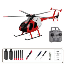 Load image into Gallery viewer, Remote Control Helicopter Aircraft Add Optical Flow Positioning 1/28 Scale RC Heli Maintain Altitude Hover RTF US Rescue Helicopter RTF 2Batteries
