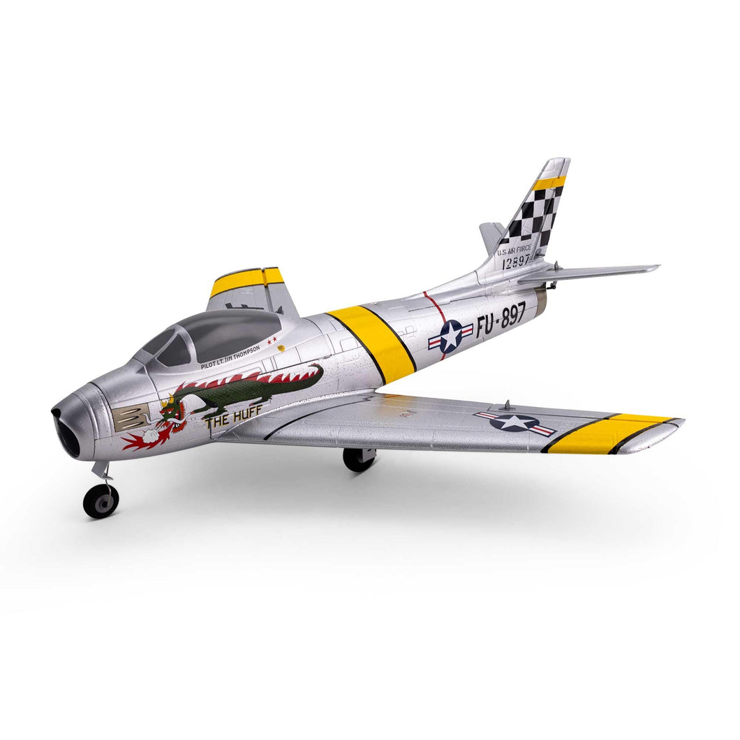 RC Airplane UMX F-86 Sabre 30mm EDF BNF Basic Transmitter Battery and Charger Not Included EFLU7050