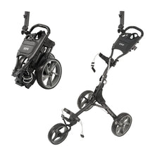 Load image into Gallery viewer, KVV 3 Wheel Foldable/Collapsible Golf Push Cart Ultra Lightweight Smallest Folding Size, New-Version Scorecard Holder Umbrella Holder Included
