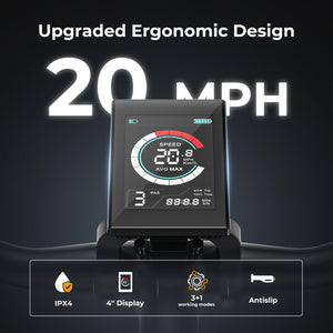 Electric Bike for Adults with Peak 500W Brushless Motor, 40Miles 20MPH Commuting Electric Mountain Bike with 360Wh Removable Battery