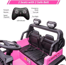Load image into Gallery viewer, 12V Kids Ride-On 2 Seaters Electric Car with Remote Control Battery-Powered Electric Vehicle 2x120W Motors
