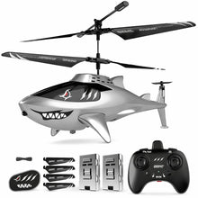 Load image into Gallery viewer, RC Shark Helicopter with Altitude Hold, One Key Takeoff/Landing, LED Lights, 2 Batteries
